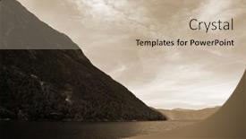  Presentation with scandinavia - Presentation having view-from-the-board background and a soft green colored foreground