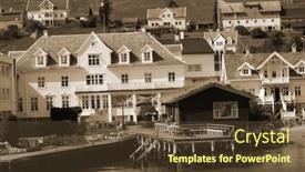  Presentation with scandinavia - Presentation theme enhanced with view-from-the-board background and a tawny brown colored foreground