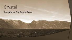  Presentation with scandinavia - Presentation design with view-from-the-board background and a mint green colored foreground