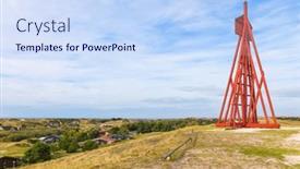  Presentation with denmark - Slides having view-from-the-dune and a sky blue colored foreground