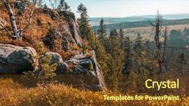  Presentation with mountain view - Slides consisting of view from the kloof corner background and a tawny brown colored foreground