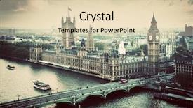  Presentation with westminster - Amazing slides having icons architecture - london the uk big ben backdrop and a lemonade colored foreground