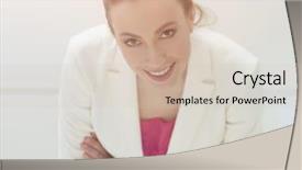  Presentation with modern - Slide set consisting of view from the top modern background and a  colored foreground