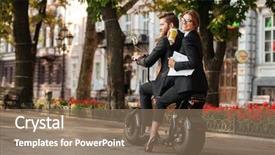  Presentation with modern elegant - Audience pleasing presentation theme consisting of view image of happy elegant backdrop and a coral colored foreground