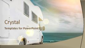  Presentation with free family - Presentation design enhanced with view in sunny day free background and a lemonade colored foreground