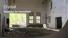  Presentation with lost - Presentation consisting of view-inside-lost-and-broken background and a dark gray colored foreground