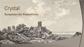  Presentation with jupiter - Beautiful theme featuring c r - view of jupiter's temple ruins backdrop and a  colored foreground