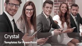  Presentation with smartphones - Beautiful slides featuring view many people using mobile - business colleagues with their smartphones backdrop and a dark gray colored foreground