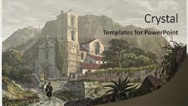  Presentation with old london - PPT theme enhanced with view near messina sicily create background and a  colored foreground