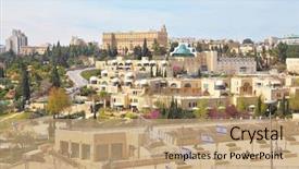  Presentation with ancient people - Cool new slides with view of the new jerusalem backdrop and a  colored foreground