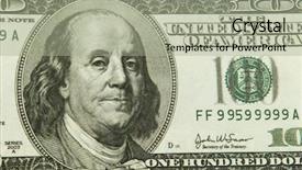  Presentation with united states treasury - Audience pleasing slide deck consisting of view of a 100 dollar backdrop and a mint green colored foreground