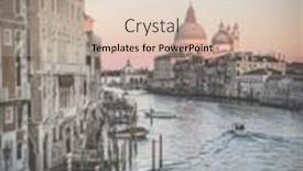  Presentation with canal - Presentation having view-of-a-boat-sailing background and a lemonade colored foreground