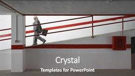  Presentation with ramp - Amazing PPT layouts having view of a businessman walk backdrop and a  colored foreground