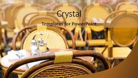  Presentation with paris france - PPT theme enhanced with view of a coffee terrace background and a  colored foreground