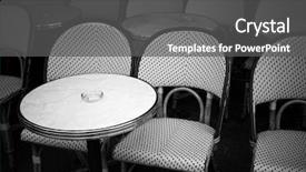  Presentation with paris france - Audience pleasing slide deck consisting of view of a coffee terrace backdrop and a  colored foreground