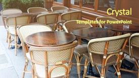  Presentation with street light view - Amazing presentation having view of a coffee terrace backdrop and a  colored foreground