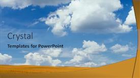  Presentation with crop - PPT layouts featuring view-of-a-crop-field background and a light blue colored foreground