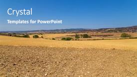  Presentation with crop - Theme enhanced with view-of-a-crop-field background and a  colored foreground