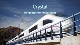  Presentation with speed - Amazing theme having view of a high-speed backdrop and a ocean colored foreground