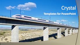  Presentation with speed - Amazing theme having view of a high-speed backdrop and a teal colored foreground