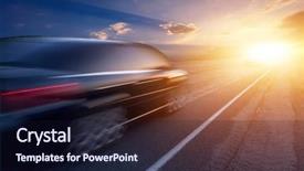  Presentation with luxury car - Colorful presentation enhanced with view of a luxury car backdrop and a wine colored foreground