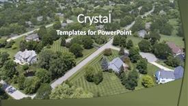  Presentation with neighborhood - Theme with view of a luxury neighborhood background and a gray colored foreground