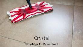  Presentation with floor - Colorful presentation theme enhanced with view-of-a-mop-swiping backdrop and a light gray colored foreground