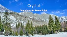  Presentation with macedonia - Colorful PPT theme enhanced with view of a mountain peak solunska glava in macedonia backdrop and a cobalt blue colored foreground