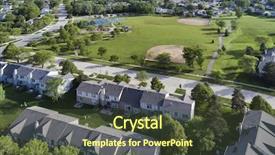  Presentation with baseball field - Audience pleasing PPT layouts consisting of view of a neighborhood community backdrop and a tawny brown colored foreground