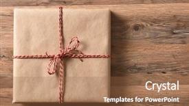  Presentation with wood rustic - Cool new PPT layouts with view of a plain paper backdrop and a tawny brown colored foreground