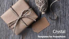  Presentation with wood rustic - Theme featuring view of a plain wrapped background and a gray colored foreground