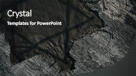  Presentation with jewish - Slide set having view of a ragged jewish background and a dark gray colored foreground