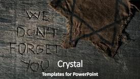  Presentation with jewish - Slide set with view of a ragged jewish background and a dark gray colored foreground