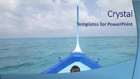  Presentation with sailing - PPT layouts featuring view of a woman sail background and a lemonade colored foreground