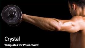  Presentation with heavy weight - Slide deck with view of a young male background and a black colored foreground