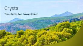  Presentation with marina - Audience pleasing presentation design consisting of view-of-aegina-island-near backdrop and a cool aqua colored foreground