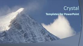  Presentation with france - Audience pleasing PPT theme consisting of view-of-aiguille-du-gouter backdrop and a ocean colored foreground