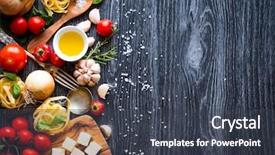  Presentation with top view of soybean - Slide set featuring view of all the necessary background and a dark gray colored foreground