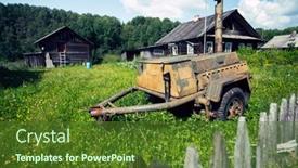  Presentation with world war - Presentation consisting of view-of-an-abandoned-world background and a tawny brown colored foreground