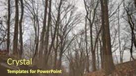  Presentation with biking - Presentation design enhanced with view-of-an-empty-hiking background and a tawny brown colored foreground