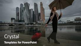  Presentation with bad weather - PPT theme consisting of view-of-bad-weather background and a dark gray colored foreground