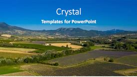  Presentation with france - Cool new presentation theme with view-of-baronia-provencal-provence backdrop and a teal colored foreground