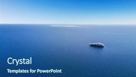  Presentation with luxury - Slide set with view of big luxury yacht background and a ocean colored foreground