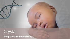  Presentation with dna black - Amazing theme having view-of-black-baby-sleeping backdrop and a  colored foreground