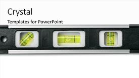  Presentation with water top view of amazon - PPT theme having view of black spirit level background and a white colored foreground