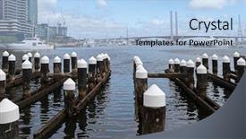  Presentation with melbourne - PPT layouts with view of bolte bridge background and a light blue colored foreground