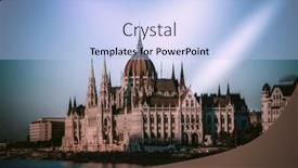  Presentation with hungary - Presentation having view-of-budapest-parliament background and a light blue colored foreground