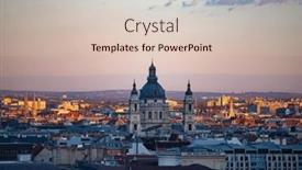  Presentation with hungary - Theme having view-of-budapest-parliament background and a lemonade colored foreground