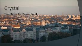  Presentation with hungary - Slide set with view-of-budapest-parliament background and a light gray colored foreground
