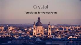  Presentation with hungary - PPT theme consisting of view-of-budapest-parliament background and a light gray colored foreground